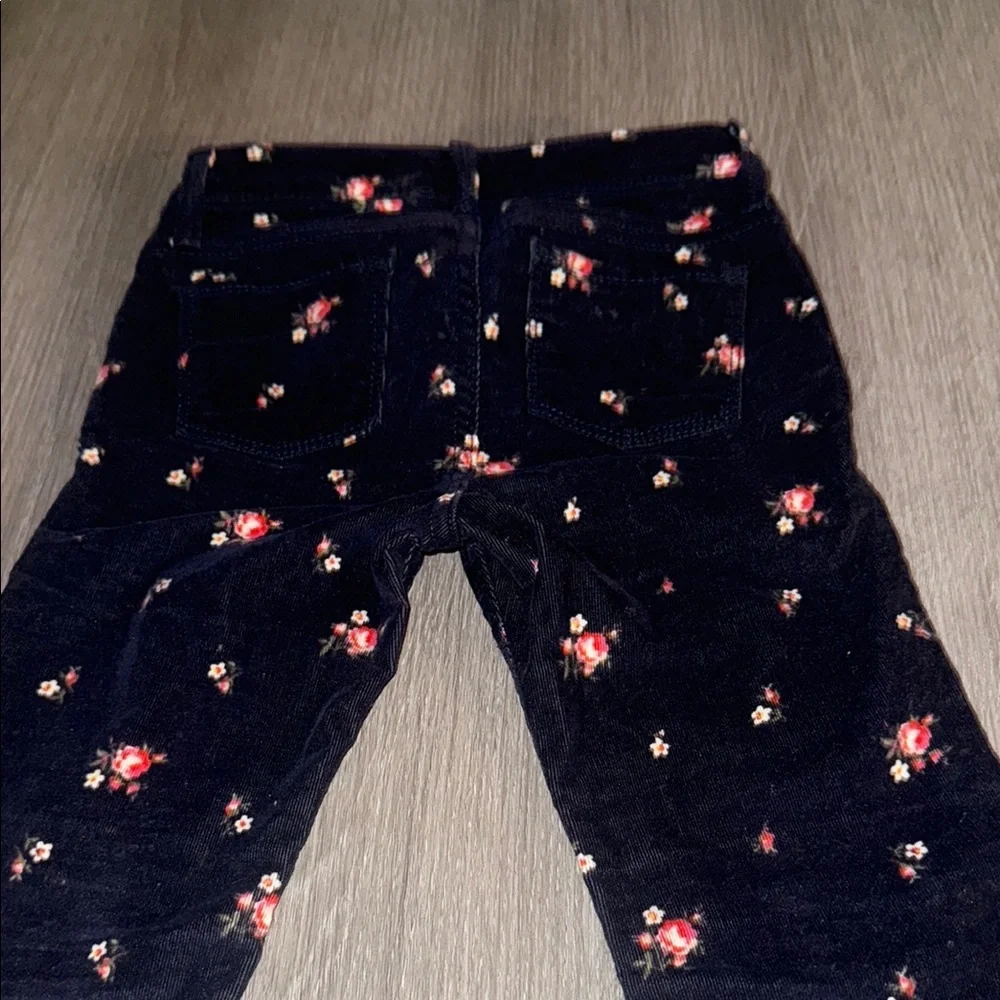 GAP Kids Pajama Bottoms - Navy with Red Floral